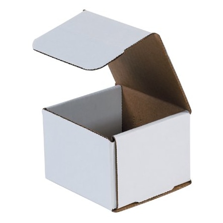 Bsc Preferred 4 x 4 x 3'' White Corrugated Mailers, 50PK BUY00025451
